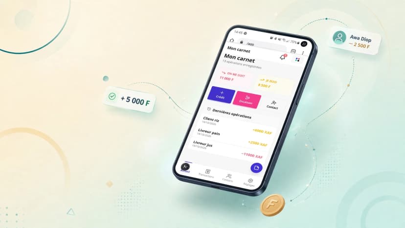 Aperçu de l'application Konta